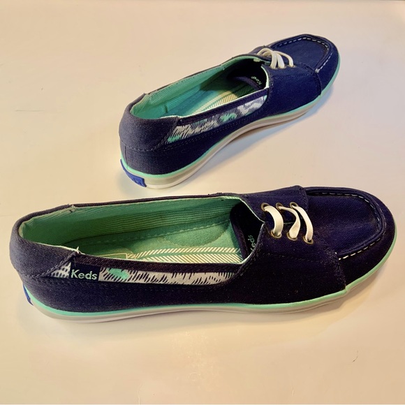 KEDS Women's Navy Blue Canvas Sneakers Casual Comfort Shoes Low Top Size 8.5 - Picture 3 of 16